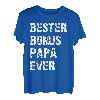 Herren Bester Bonus Papa Ever Stiefvater Spruch Ersatzpapa Vatertag T-Shirt