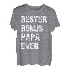 Herren Bester Bonus Papa Ever Stiefvater Spruch Ersatzpapa Vatertag T-Shirt