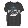 Funny Boot Kapitän: Papitän - Vater T-Shirt