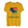 Norwegen Elch Fjord Norwegenurlaub Skandinavien Polarkreis T-Shirt