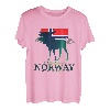Norwegen Elch Fjord Norwegenurlaub Skandinavien Polarkreis T-Shirt