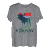 Norwegen Elch Fjord Norwegenurlaub Skandinavien Polarkreis T-Shirt