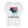 Norwegen Elch Fjord Norwegenurlaub Skandinavien Polarkreis T-Shirt