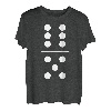 Fasching & Karneval 6/5 Domino Stein Kostüm T-Shirt