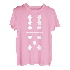 Fasching & Karneval 6/5 Domino Stein Kostüm T-Shirt