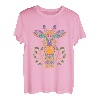 Giraffen-Savanne-Wald-Grasland-Mandala-Stammestier Kunst T-Shirt