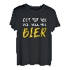 Herren Der Tut Nix Der Will Nur Bier Saufen Party Lustiges Männer T-Shirt