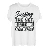 Surfen im Internet, das Beste, was sie getroffen hat T-Shirt