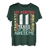 11 Jahre Awesome Months, Wochen, Tage, besonderer Geburtstag T-Shirt