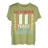 11 Jahre Awesome Months, Wochen, Tage, besonderer Geburtstag T-Shirt