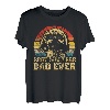 Best Malteser Hund Welpe Retro Papa Vater Dad Ever Geschenk T-Shirt