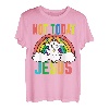 Lustiges Satanisches Einhorn Regenbogen Not Today Jesus T-Shirt