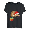 Süßer Igel Weihnachtsmann Kostüm Weihnachten Xmas 2019 Shirt T-Shirt