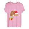 Süßer Igel Weihnachtsmann Kostüm Weihnachten Xmas 2019 Shirt T-Shirt