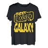 Herren Nerdig Bester Papa der Galaxis Geschenk zum Vatertag T-Shirt