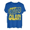 Herren Nerdig Bester Papa der Galaxis Geschenk zum Vatertag T-Shirt