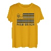USA Flagge Palm Beach Florida Vintage Amercian Flag Palm Beach T-Shirt