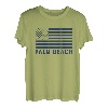 USA Flagge Palm Beach Florida Vintage Amercian Flag Palm Beach T-Shirt