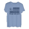 USA Flagge Palm Beach Florida Vintage Amercian Flag Palm Beach T-Shirt