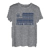 USA Flagge Palm Beach Florida Vintage Amercian Flag Palm Beach T-Shirt