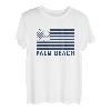 USA Flagge Palm Beach Florida Vintage Amercian Flag Palm Beach T-Shirt