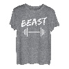 Herren Vater Sohn Partnerlook Beast Bodybuilding Fitness T-Shirt