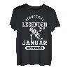 Eishockey Legenden sind im Januar geboren Geburtstag Motiv T-Shirt