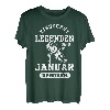 Eishockey Legenden sind im Januar geboren Geburtstag Motiv T-Shirt