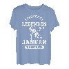 Eishockey Legenden sind im Januar geboren Geburtstag Motiv T-Shirt