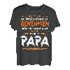 Spruch Ich Versuche Mich Zu Benehmen Papa Vater Sohn Tochter T-Shirt