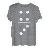 Fasching & Karneval 3/4 Domino Stein Kostüm T-Shirt