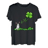 Irish Lucky with French Bulldog T-Shirt Französische Bulldogge T-Shirt