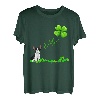Irish Lucky with French Bulldog T-Shirt Französische Bulldogge T-Shirt