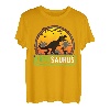 Herren Papasaurus T-Rex Papa | 2 Kinder Dino Vater | Vatertag T-Shirt