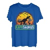 Herren Papasaurus T-Rex Papa | 2 Kinder Dino Vater | Vatertag T-Shirt