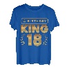 Herren 18. Geburtstag Geschenk Jahrgang 2002 Birthday King Krone T-Shirt