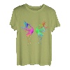 Kranich Blumen Kraniche Storch Vogel Origami Vogelliebhaber T-Shirt