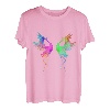 Kranich Blumen Kraniche Storch Vogel Origami Vogelliebhaber T-Shirt