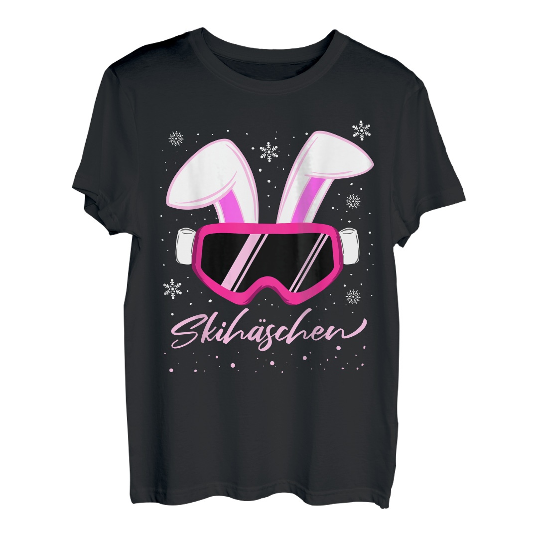 Apres Ski Party Skifahren Snowboarden Skihasen Skihäschen T-Shirt