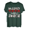 Herren Ojciec Tata Vater Polska Polnischer Papa Spruch Geschenk T-Shirt