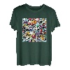 Graffiti Künstler Pattern Muster Straßenkunst Streetart T-Shirt