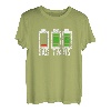Herren Vater von Zwillingen - Leerer Akku Vaterschaft Humor T-Shirt