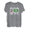 Herren Vater von Zwillingen - Leerer Akku Vaterschaft Humor T-Shirt