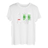 Herren Vater von Zwillingen - Leerer Akku Vaterschaft Humor T-Shirt