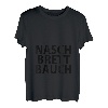Naschbrettbauch - Lustiges Party Naschen Waschbrett Bauch T-Shirt
