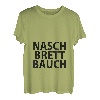 Naschbrettbauch - Lustiges Party Naschen Waschbrett Bauch T-Shirt