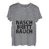Naschbrettbauch - Lustiges Party Naschen Waschbrett Bauch T-Shirt