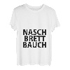 Naschbrettbauch - Lustiges Party Naschen Waschbrett Bauch T-Shirt