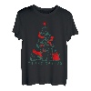 Merry Catmas Pullover für Katzen, Weihnachtsbaum, Schal T-Shirt