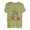 Merry Catmas Pullover für Katzen, Weihnachtsbaum, Schal T-Shirt